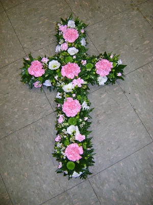 Open Cross Pink and White