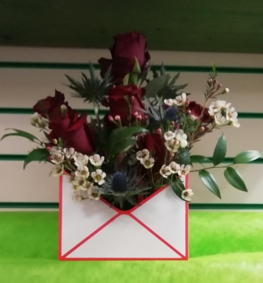 Flowers in an envelope