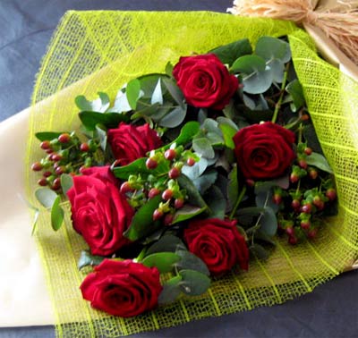 Six Red Roses